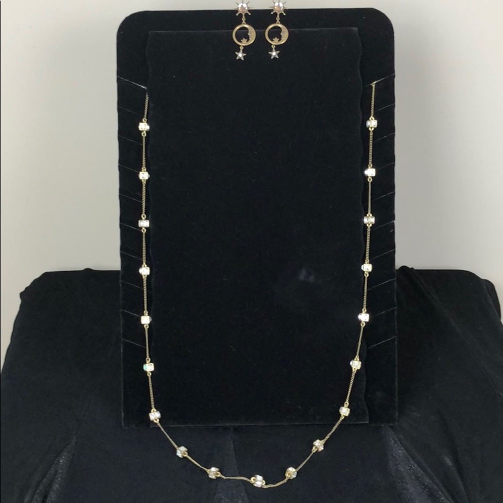 Jewelry set Gold and Crystal